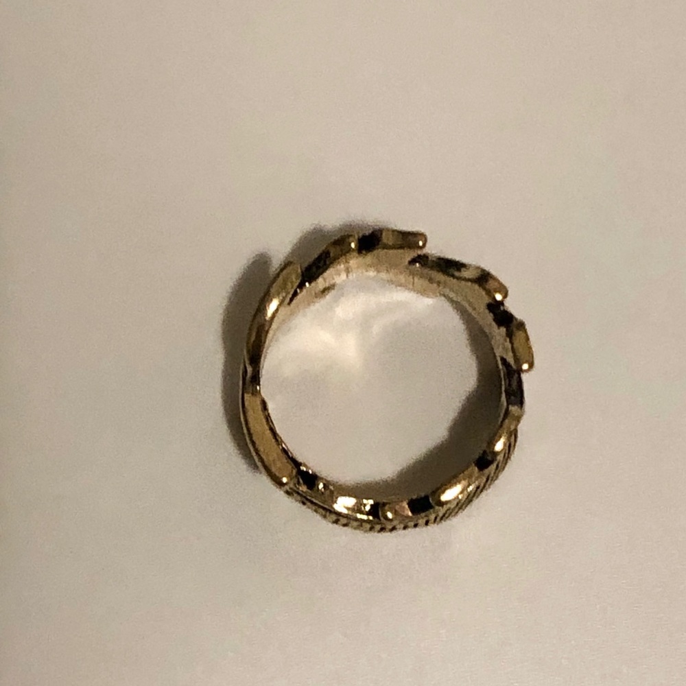 Gold feather ring - Picture 5 of 5